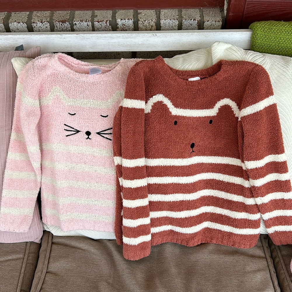 2 Hanna Andersson Sweaters Size 120 and 130